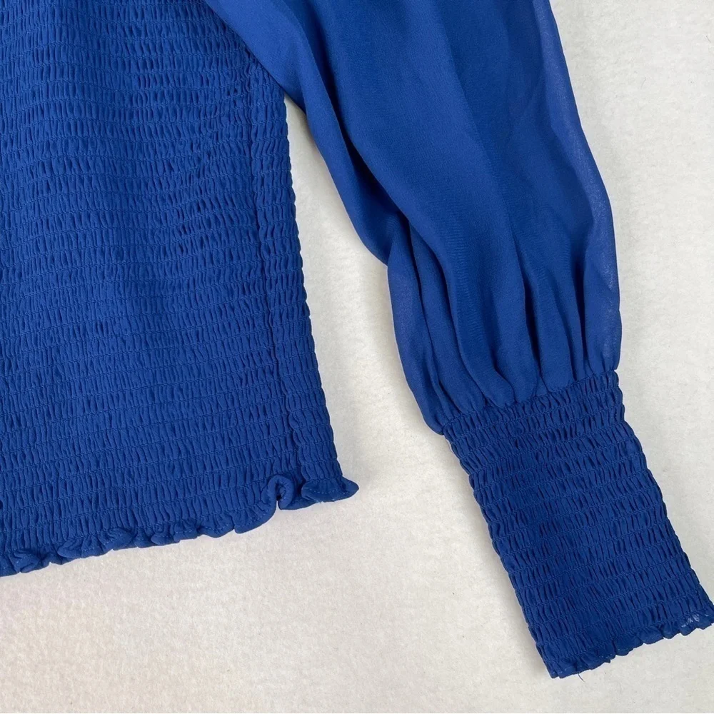 Reformation Pinto Top Caspian Blue Size 2X